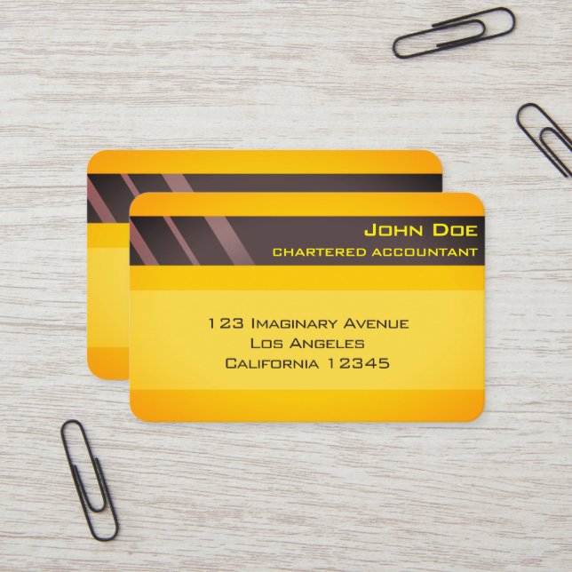 "Credit Card Style Business Card No.3" (Front/Back In Situ)