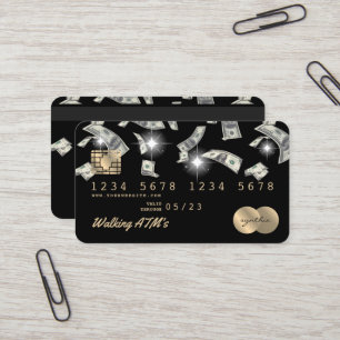 Credit Card Styled ATM money cash