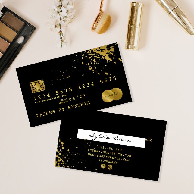 Credit Card Styled Black  Gold (Creator Uploaded)