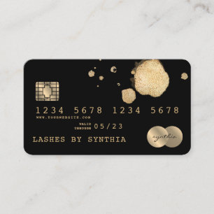 Credit Card Styled Black Gold