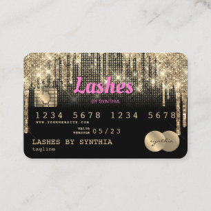 Credit Card Styled Dripping Gold