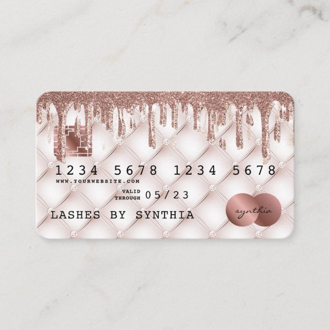 Credit Card Styled Dripping Gold (Front)