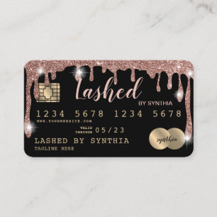 Credit Card Styled Dripping Gold