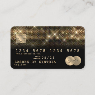 Credit Card Styled Gold and Black