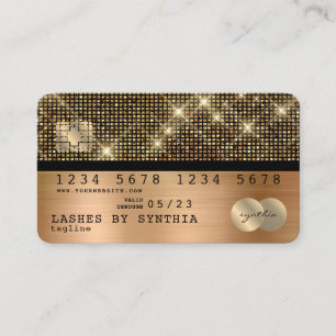 Credit Card Styled Gold and Black