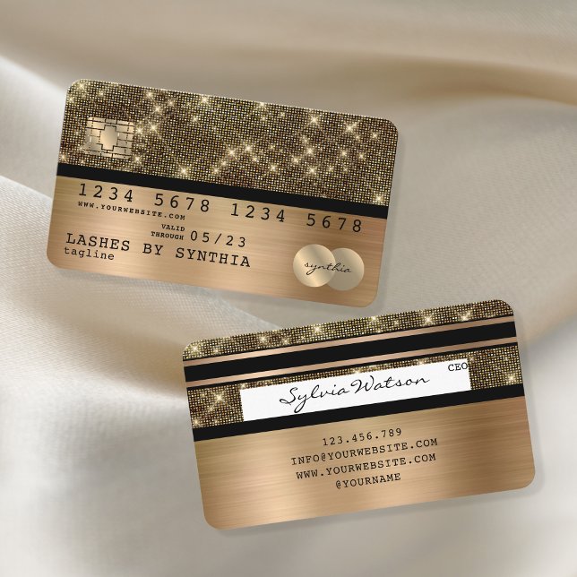 Credit Card Styled Gold and Black (Creator Uploaded)
