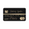 Credit Card Styled Gold and Black add your name