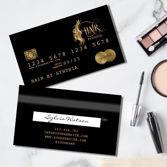 Credit Card Styled Gold Hair Stylist (Creator Uploaded)