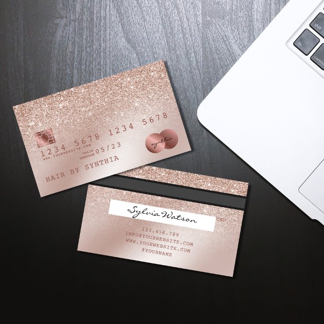 Credit Card Styled Rose Gold Confetti (Creator Uploaded)