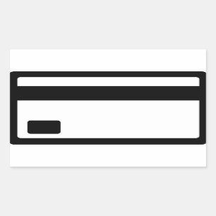 Credit Card Symbol Rectangular Sticker