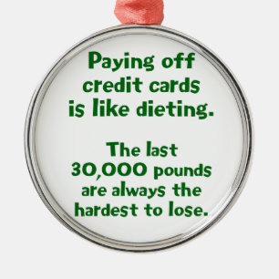 Credit Cards... Metal Tree Decoration