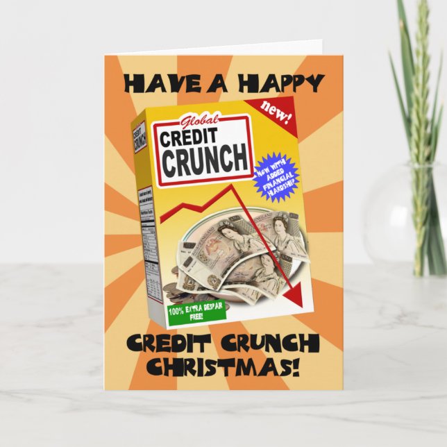 Credit Crunch Christmas card (Front)