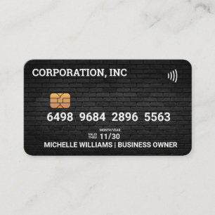 Credit Debit Card Black