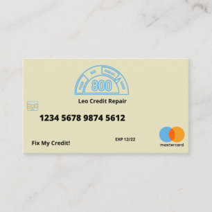 Credit repair business card