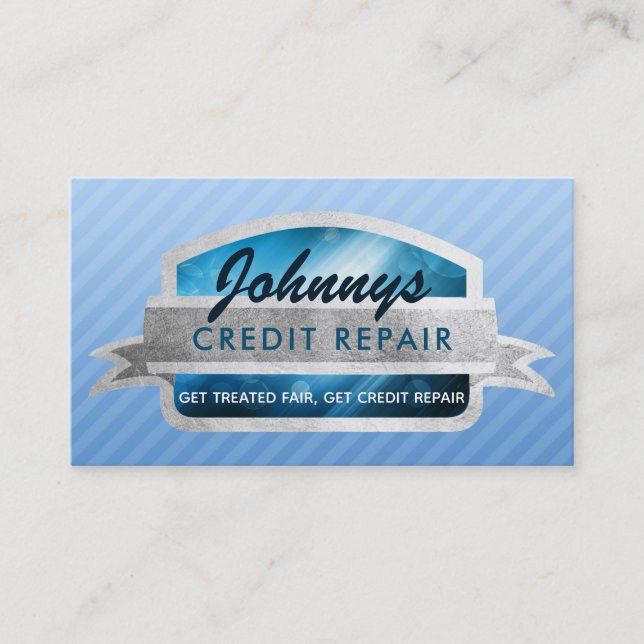 Credit Repair Slogans Business Cards (Front)