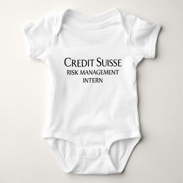 Credit Suisse Risk Management Intern  Baby Bodysuit (Front)