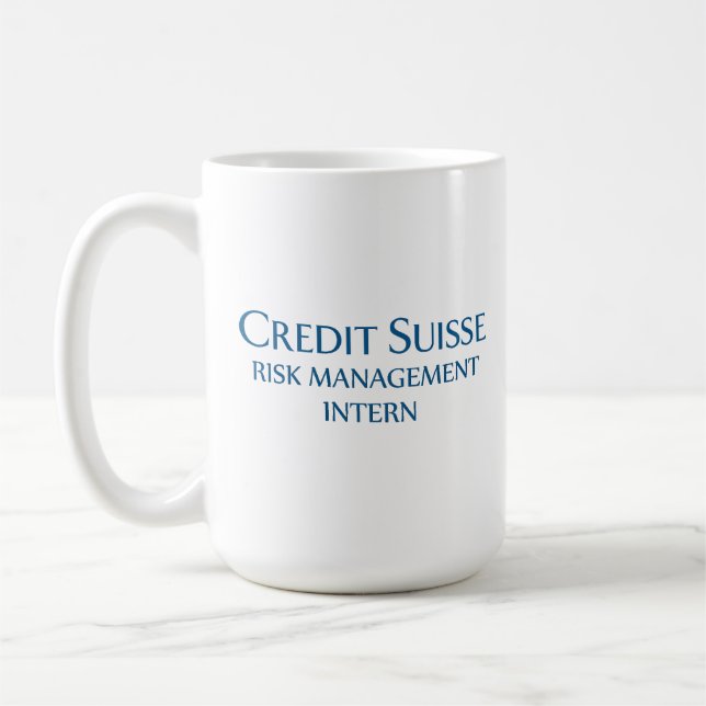 Credit Suisse Risk Management Intern Coffee Mug (Left)