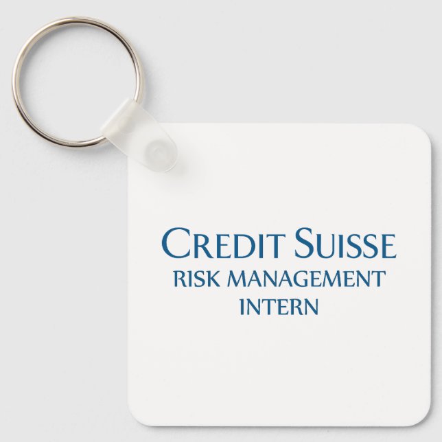 Credit Suisse Risk Management Intern Key Ring (Front)