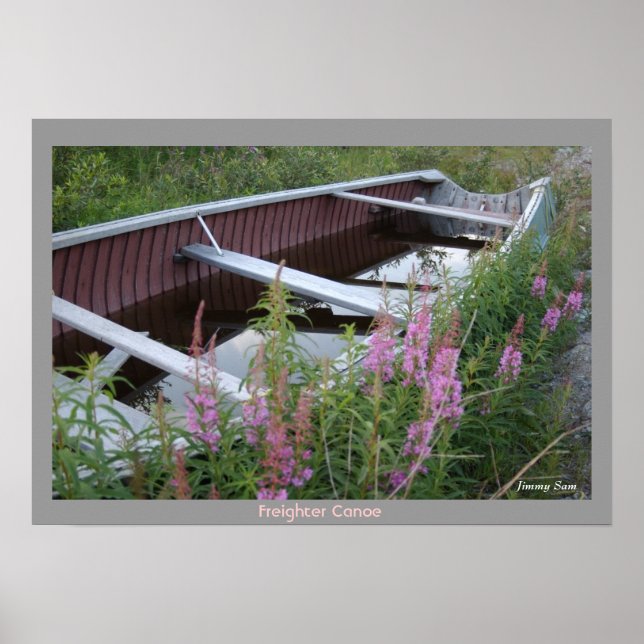Cree Freighter Canoe - Chisasibi Québec  Poster (Front)