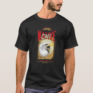 Cree Native American Eagle Spirit Vintage Honor T-Shirt