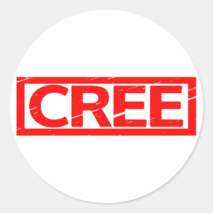 Cree Stamp Classic Round Sticker