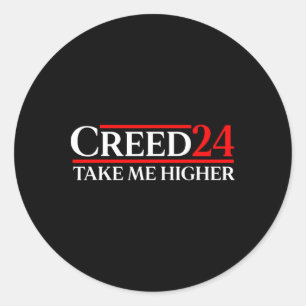 Creed 24 Take Me Higher Flag Usa America Classic Round Sticker