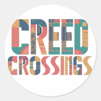 Creed Crossings Classic Round Sticker