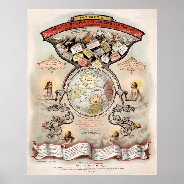 Creed Crusher; a Mill for Pulverising Creeds (1867 Poster (Front)