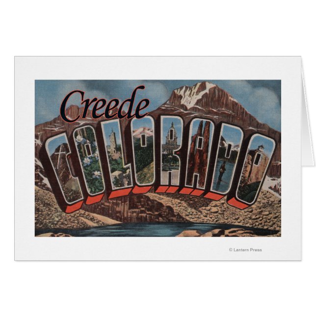 Creede, Colorado - Large Letter Scenes (Front Horizontal)