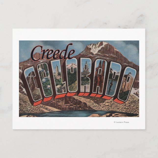 Creede, Colorado - Large Letter Scenes Postcard (Front)