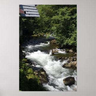 Creek at Creek Street - Ketchikan, Alaska Poster
