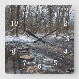 Creek At Sequiota Wall Clock