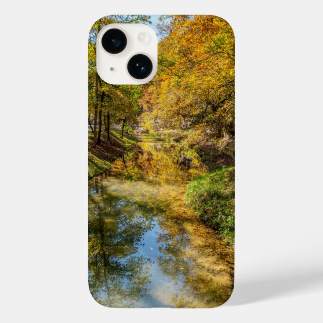 Creek Autumn Reflections Vertical Case-Mate iPhone Case (Back)