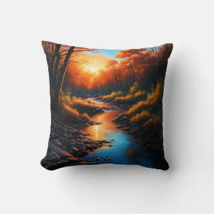 Creek Bank Sunrise Cushion