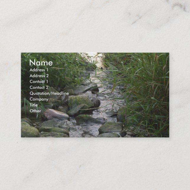 Creek business card (Front)