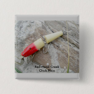 Creek Chub Pikie Redhead Lure Badge