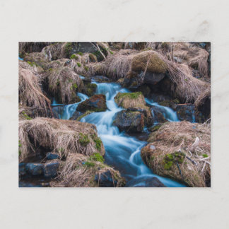 Creek in iceland postcard