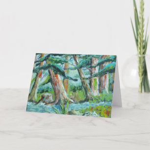 Creek in the woods card