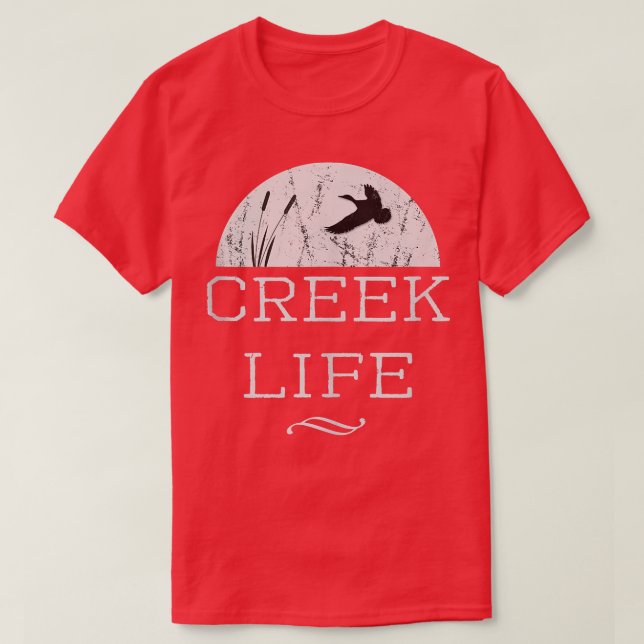 Creek Life Watermen's Salt Marsh Outdoor Lover  T-Shirt (Design Front)