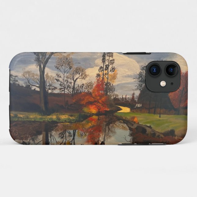 Creek Side in Autumn, Original by Gary Poling Case-Mate iPhone Case (Back (Horizontal))