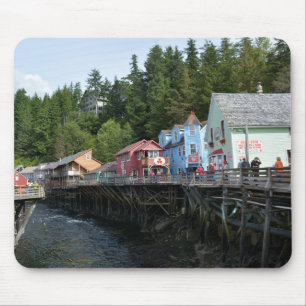 Creek Street in Ketchikan Mouse Pad