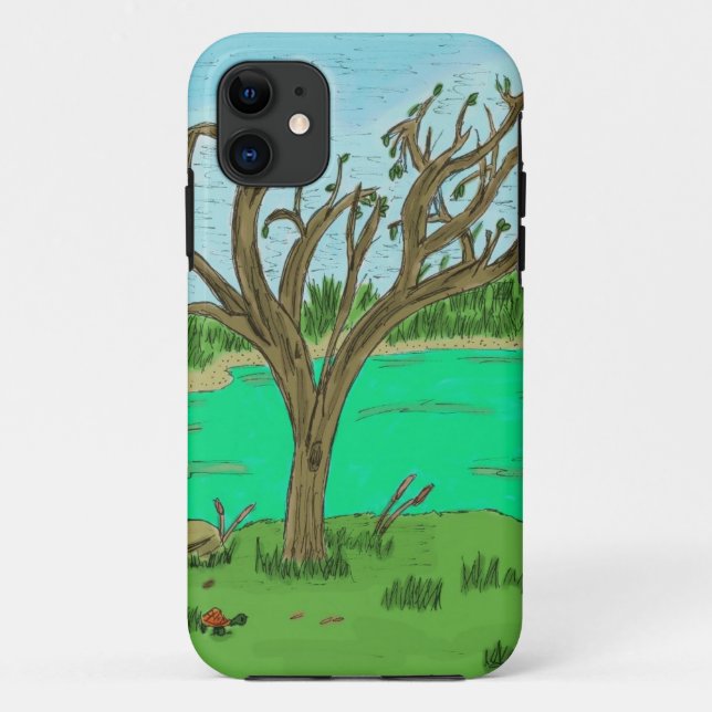 Creek with Tree iPhone 5 Case (Back)