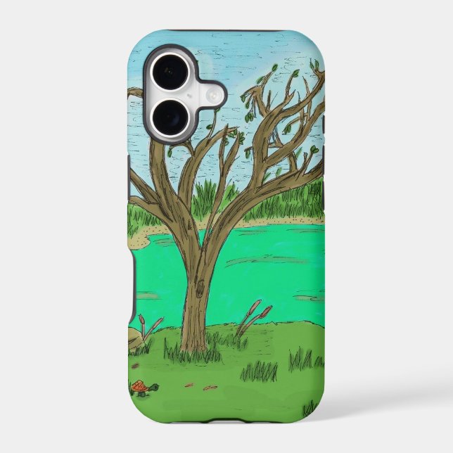 Creek with Tree iPhone 5 Case (Back)