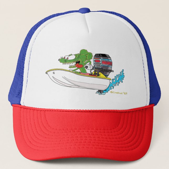 Creekrat Cartoon Studios Fliver Flivver Boat Hat (Front)