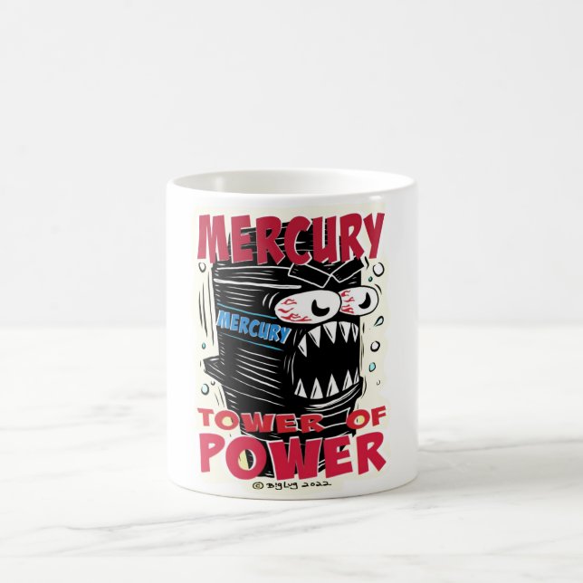 Creekrat Mercury Tower of Power Cartoon Mug (Center)