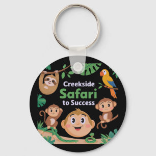 Creekside Safari to Success Wildlife Design Key Ring
