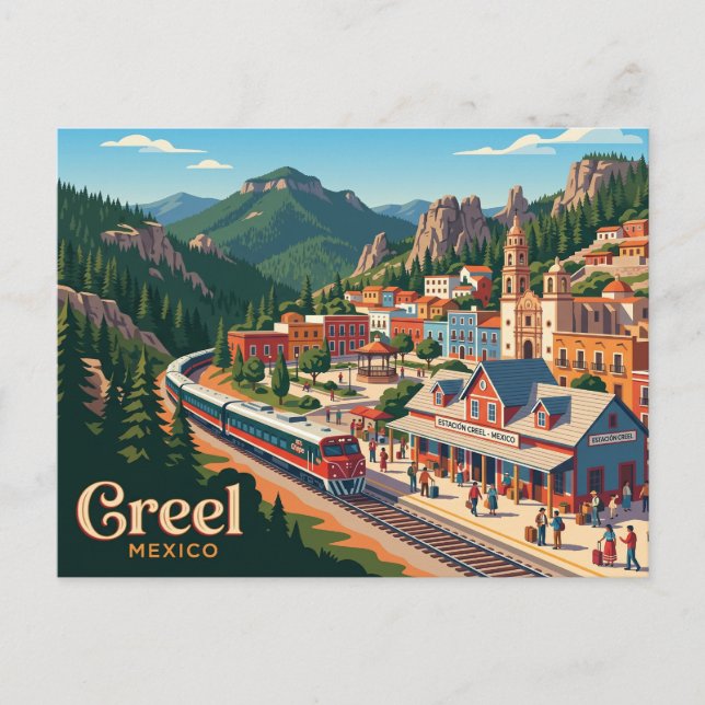 Creel Mexico Postcard (Front)