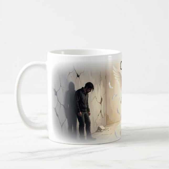 Creep Angel Between Shadow and Light Mug (Left)