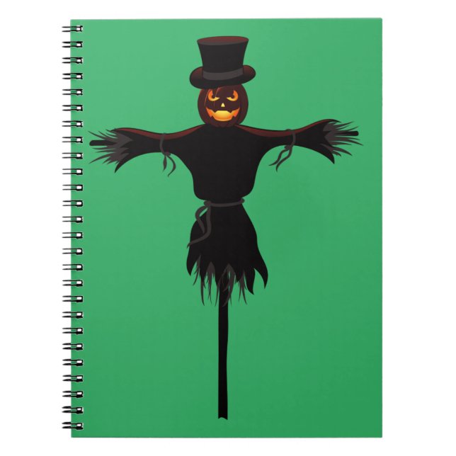 Creep into Creativity: Halloween Spiral Photo  Notebook (Front)