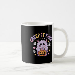 Creep It Kind Cute Monster Halloween Funny Coffee Mug
